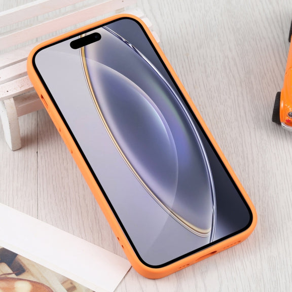For iPhone 16 Pro Liquid Silicone Magsafe Phone Case(Orange)