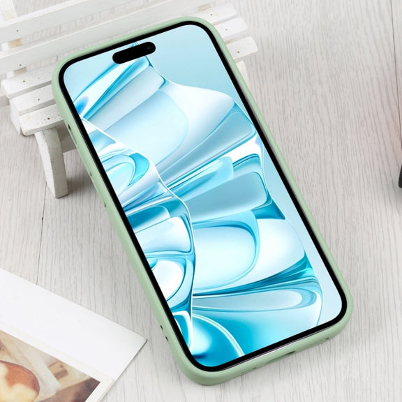 For iPhone 16 Plus Liquid Silicone Magsafe Phone Case(Green)
