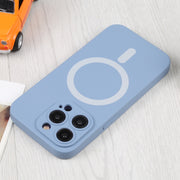 For iPhone 16 Plus Liquid Silicone Magsafe Phone Case(Lavender Grey)