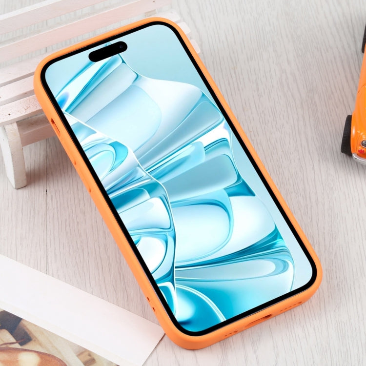 For iPhone 16 Plus Liquid Silicone Magsafe Phone Case(Orange)