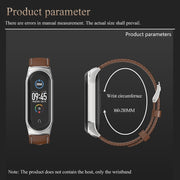For Xiaomi Mi Band 8 Mijobs CS Case Microfiber PU Leather Watch Band(Brown Gold)