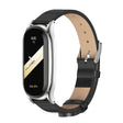 For Xiaomi Mi Band 8 Mijobs Plus Case Microfiber PU Leather Watch Band(Black Silver) - free shipping - PMc TechLife - Order now!