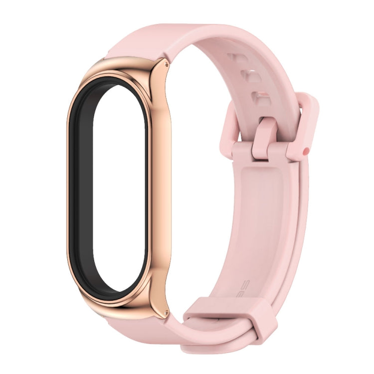 For Xiaomi Mi Band 8 Mijobs CS Case Silicone Watch Band(Pink Rose Gold) - free shipping - PMc TechLife - Order now!