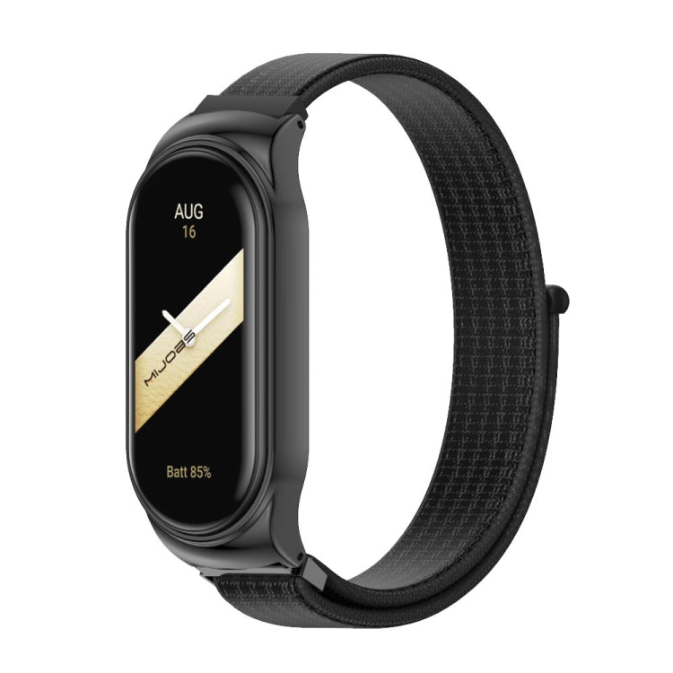 For Xiaomi Mi Band 8 Mijobs CS Case Breathable Nylon Loop Watch Band(Black) - free shipping - PMc TechLife - Order now!