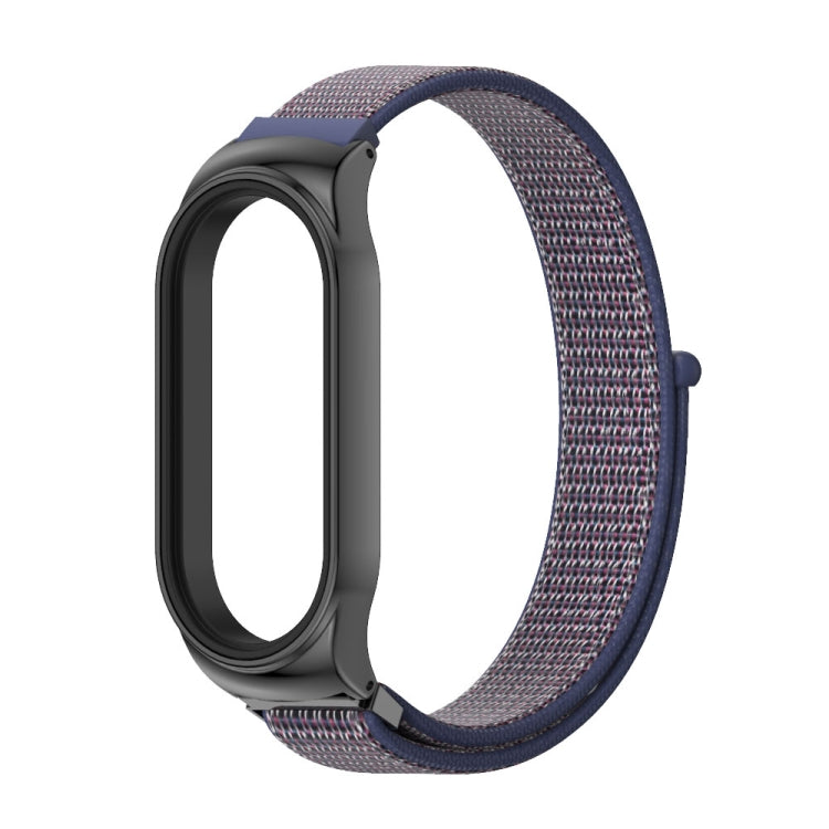 For Xiaomi Mi Band 8 Mijobs CS Case Breathable Nylon Loop Watch Band(Midnight Blue Black) - free shipping - PMc TechLife - Order now!