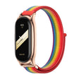For Xiaomi Mi Band 8 Mijobs Plus Case Breathable Nylon Loop Watch Band(Rainbow Rose Gold) - free shipping - PMc TechLife - Order now!