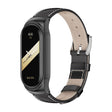 For Xiaomi Mi Band 8 Mijobs CS Case Genuine Leather Top Layer Cowhide Watch Band(Black+White) - free shipping - PMc TechLife - Order now!