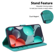 For Honor Magic6 Pro Seven-shaped Embossed Leather Phone Case(Green)