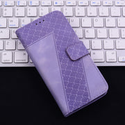 For Honor Magic6 Pro Seven-shaped Embossed Leather Phone Case(Purple)