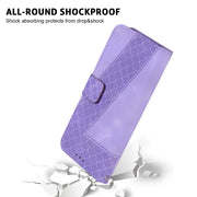 For Honor Magic6 Pro Seven-shaped Embossed Leather Phone Case(Purple)