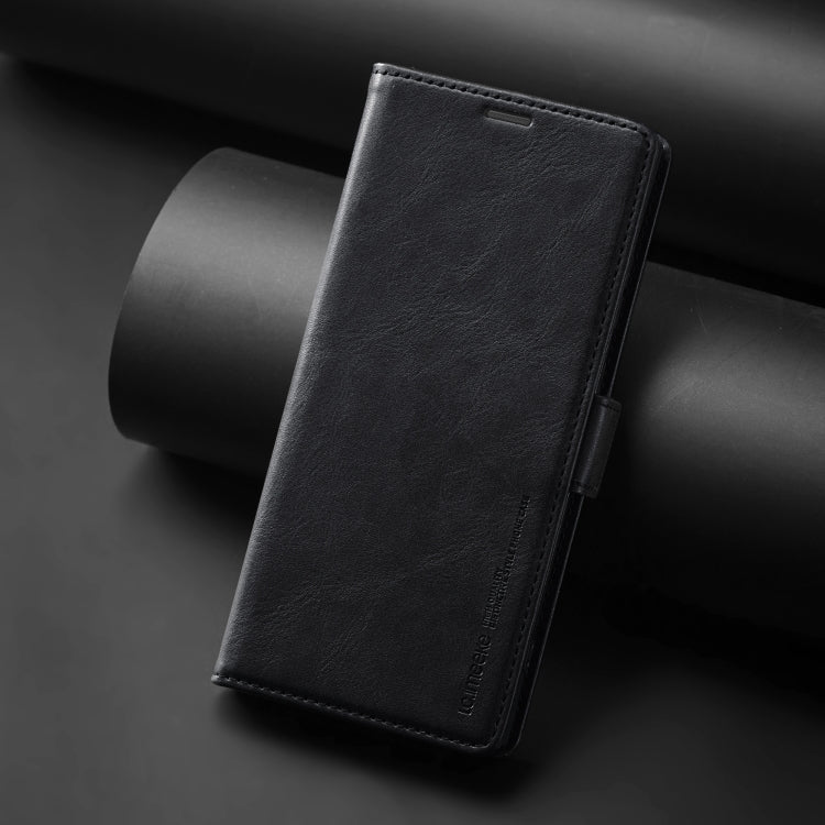 For Samsung Galaxy S24 Ultra LC.IMEEKE RFID Anti-theft Leather Phone Case(Black)