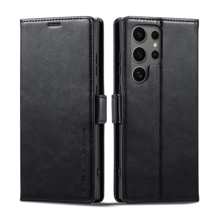 For Samsung Galaxy S24 Ultra LC.IMEEKE RFID Anti-theft Leather Phone Case(Black) - free shipping - PMC Jewellery - Order now!