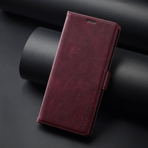 For Samsung Galaxy S24 Ultra LC.IMEEKE RFID Anti-theft Leather Phone Case(Red)
