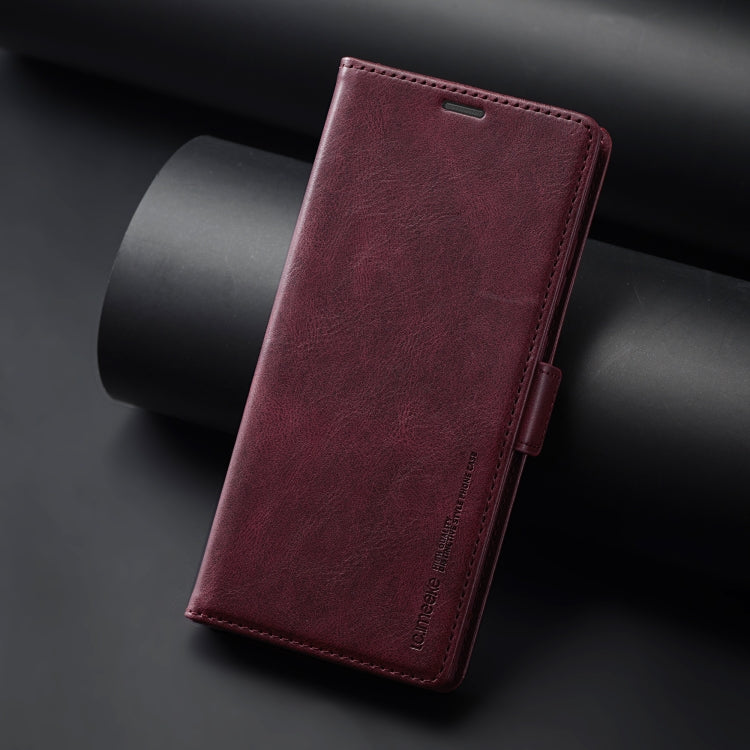 For Samsung Galaxy S24 Ultra LC.IMEEKE RFID Anti-theft Leather Phone Case(Red)