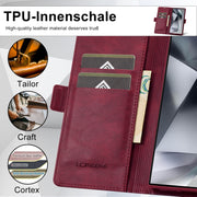 For Samsung Galaxy S24 Ultra LC.IMEEKE RFID Anti-theft Leather Phone Case(Red)