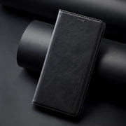 For Samsung Galaxy S24+ LC.IMEEKE RFID Anti-theft Leather Phone Case(Black)