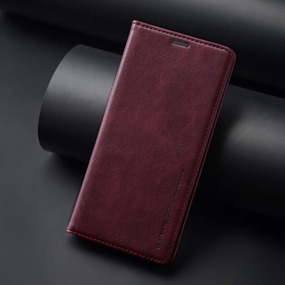 For Samsung Galaxy S24+ LC.IMEEKE RFID Anti-theft Leather Phone Case(Red)