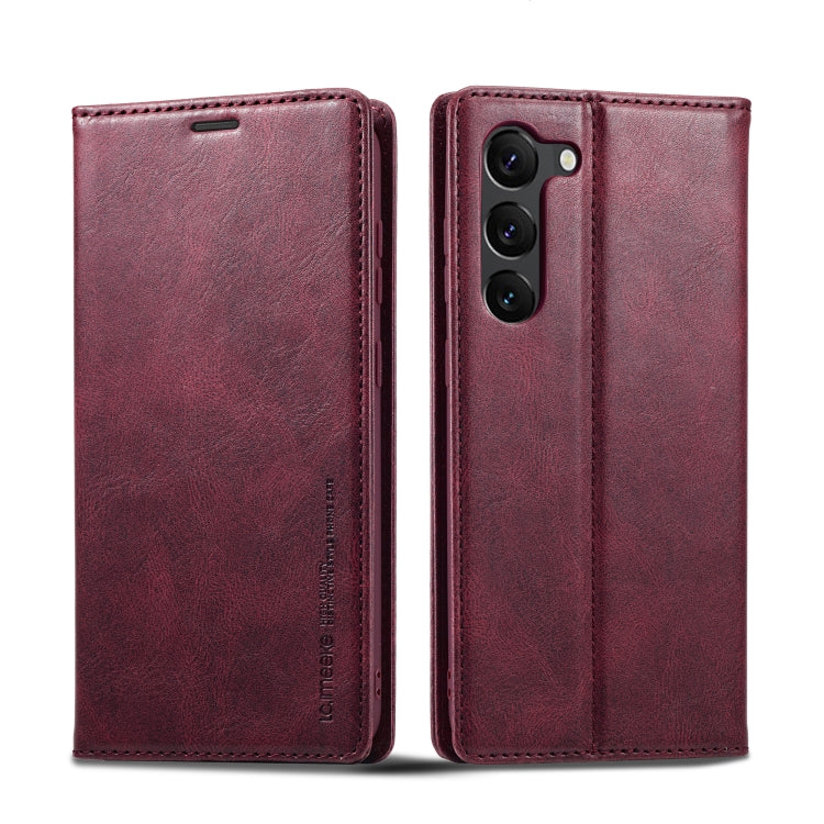 For Samsung Galaxy S24+ LC.IMEEKE RFID Anti-theft Leather Phone Case(Red) - free shipping - PMC Jewellery - Order now!