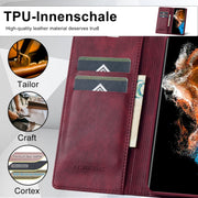 For Samsung Galaxy S24+ LC.IMEEKE RFID Anti-theft Leather Phone Case(Red)