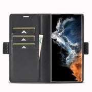 For Samsung Galaxy S24 Ultra 5G LC.IMEEKE Carbon Fiber Leather Phone Case(Horizontal Black)