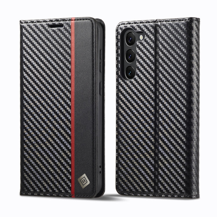 For Samsung Galaxy S24 5G LC.IMEEKE Carbon Fiber Leather Phone Case(Vertical Black) - free shipping - PMC Jewellery - Order now!
