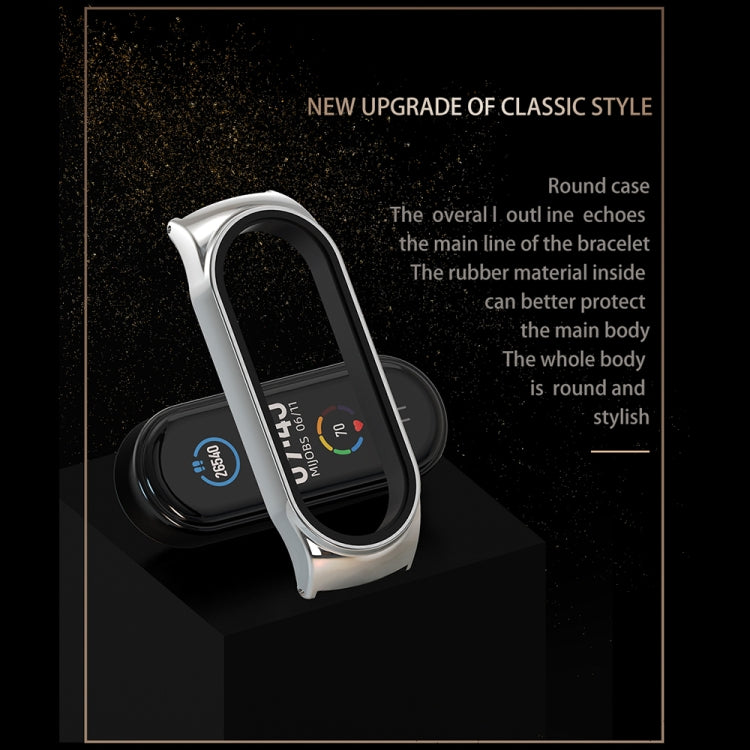 For Xiaomi Mi Band 8 Mijobs CS Case Milan Magnetic Stainless Steel Watch Band(Rose Gold) - Watch Bands by MIJOBS | Online Shopping South Africa | PMC TechLife