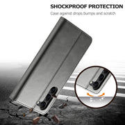 For Samsung Galaxy S24+ 5G LC.IMEEKE Calf Texture Leather Phone Case(Grey)