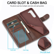 For Samsung Galaxy S24+ 5G LC.IMEEKE Calf Texture Leather Phone Case(Coffee)