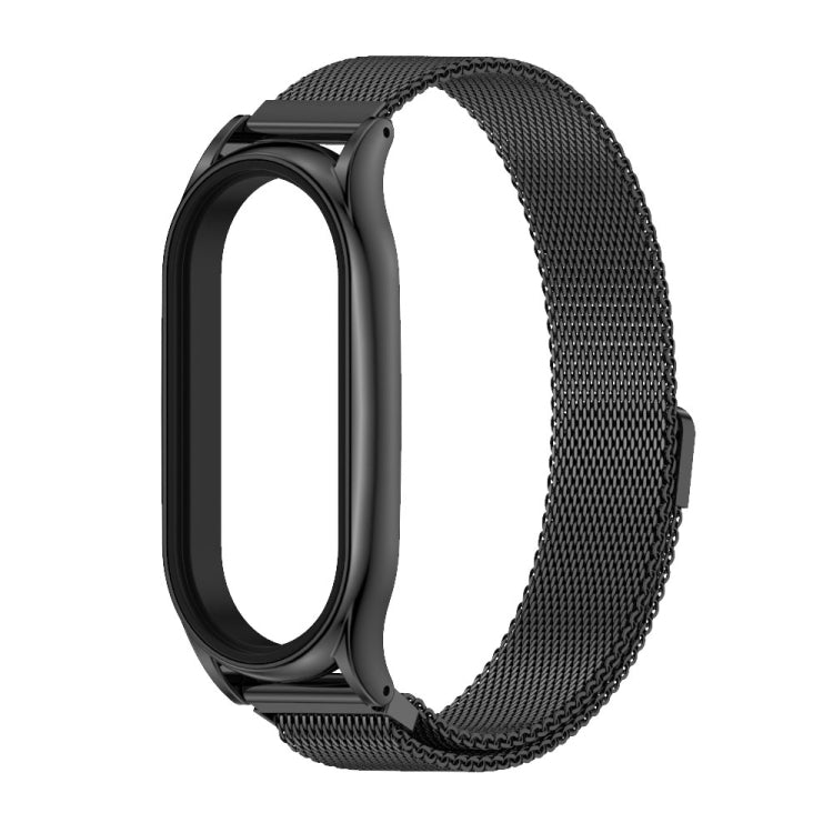 For Xiaomi Mi Band 8 Mijobs Plus Case Milan Magnetic Stainless Steel Watch Band(Black) - free shipping - PMc TechLife - Order now!