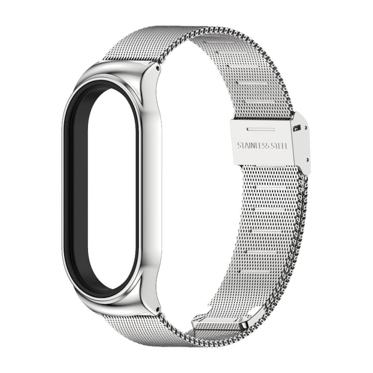 For Xiaomi Mi Band 8 Mijobs CS Case Milan Buckle Metal Watch Band(Silver) - free shipping - PMc TechLife - Order now!