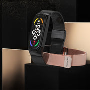 For Xiaomi Mi Band 8 Mijobs CS Case Milan Buckle Metal Watch Band(Silver)