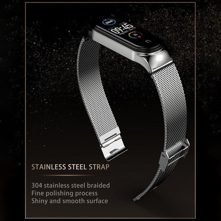 For Xiaomi Mi Band 8 Mijobs CS Case Milan Buckle Metal Watch Band(Silver) - free shipping - PMc TechLife - Order now!
