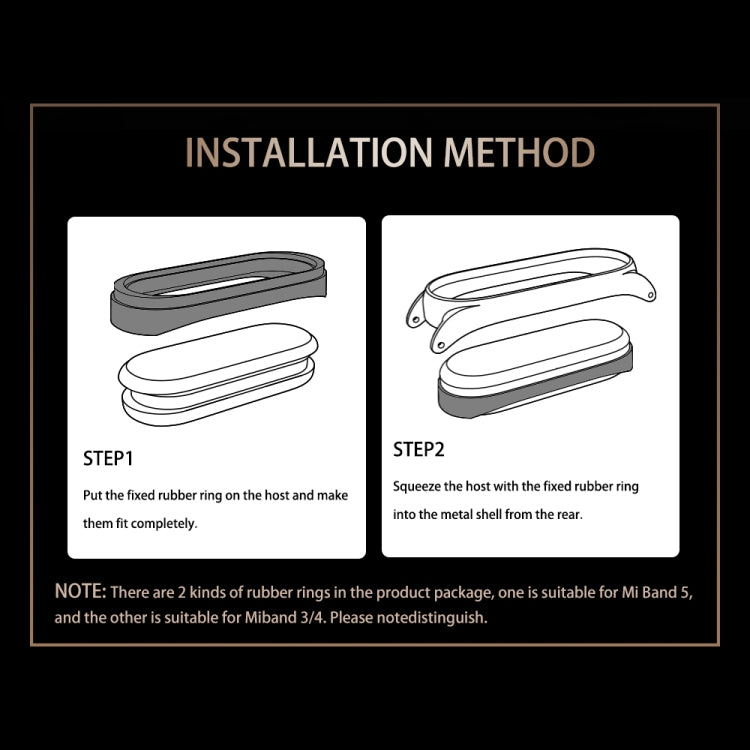 For Xiaomi Mi Band 8 Mijobs CS Case Milan Buckle Metal Watch Band(Black)