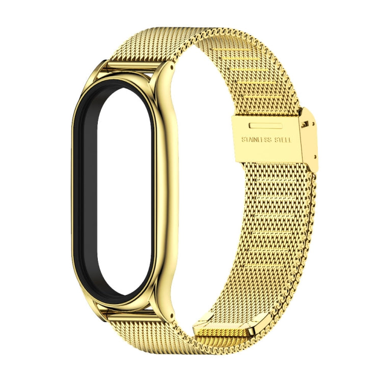 For Xiaomi Mi Band 8 Mijobs Plus Case Milan Buckle Metal Watch Band(Gold) - free shipping - PMc TechLife - Order now!