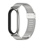 For Xiaomi Mi Band 8 Mijobs Plus Case Milan Buckle Metal Watch Band(Silver)