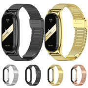 For Xiaomi Mi Band 8 Mijobs Plus Case Milan Buckle Metal Watch Band(Black)