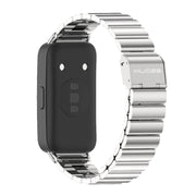 For Huawei Band 8 / 9 / 10 Mijobs Bamboo Buckle Stainless Steel Watch Band(Silver)