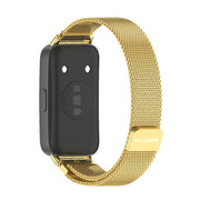 For Huawei Band 8 / 9 / 10 Mijobs Milan Magnetic Stainless Steel Watch Band(Gold)