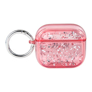 For AirPods Pro 2 Silver Foil Epoxy Bluetooth Earphone Protective Case(Red)