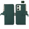 For Motorola Moto G54 5G Genuine Leather Magnetic RFID Leather Phone Case(Green) - Motorola Cases by PMC TechLife | Online Shopping South Africa | PMC TechLife | Buy Now Pay Later Mobicred