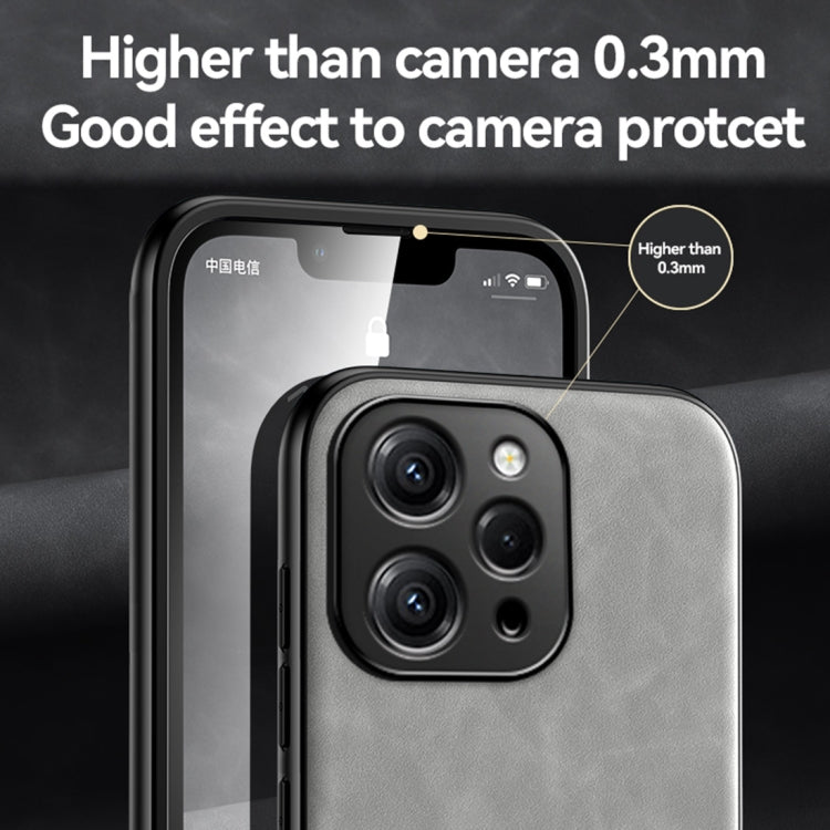 For Xiaomi 14 Pro Skin Feel Magnetic Leather Back Phone Case(Light Grey) - 14 Pro Cases by PMC TechLife | Online Shopping South Africa | PMC TechLife | Buy Now Pay Later Mobicred