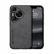 For Huawei Pura 70 Pro Skin Feel Magnetic Leather Back Phone Case(Dark Grey)
