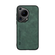 For Huawei Pura 70 Ultra Skin Feel Magnetic Leather Back Phone Case(Green)