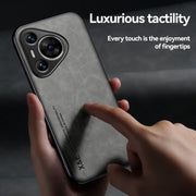 For Huawei Pura 70 Pro Skin Feel Magnetic Leather Back Phone Case(Light Grey)