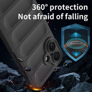 For iPhone 16 Magic Shield TPU + Flannel Phone Case(White)