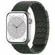 For Apple Watch Series 9 41mm Carbon Fiber Magnetic Loop Watch Band(Official Green) - Watch Bands by PMC TechLife | Online Shopping South Africa | PMC TechLife