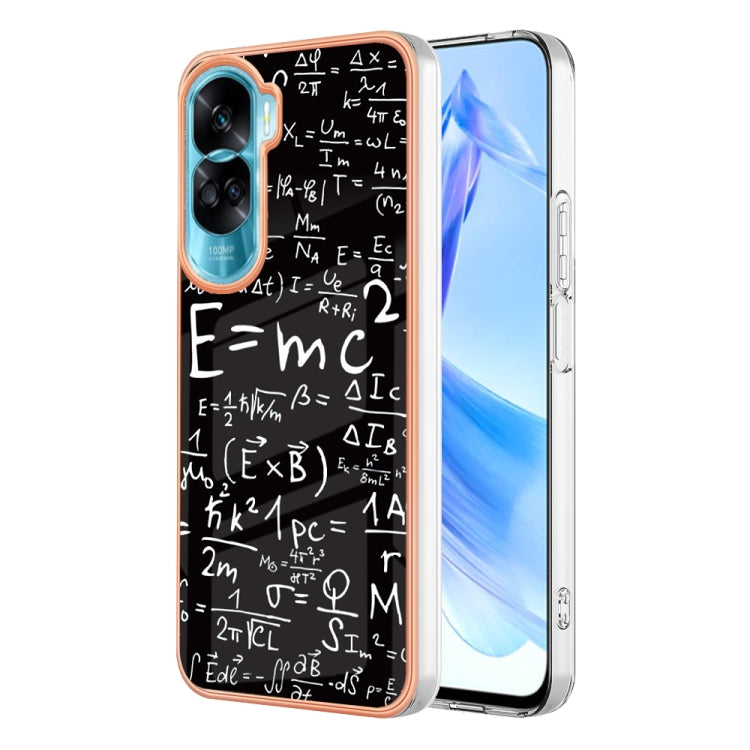For Honor 90 Lite 5G Electroplating Marble Dual-side IMD Phone Case(Equation) - Honor Cases by PMC TechLife | Online Shopping South Africa | PMC TechLife | Buy Now Pay Later Mobicred