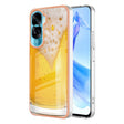 For Honor 90 Lite 5G Electroplating Marble Dual-side IMD Phone Case(Draft Beer) - Honor Cases by PMC TechLife | Online Shopping South Africa | PMC TechLife | Buy Now Pay Later Mobicred