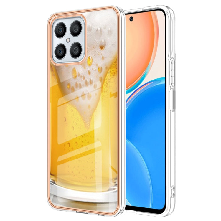 For Honor X8 4G Electroplating Marble Dual-side IMD Phone Case(Draft Beer) - free shipping - PMC TechLife - Order now!