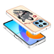 For Honor X8 5G / X6 4G Electroplating Marble Dual-side IMD Phone Case(Lucky Dog)